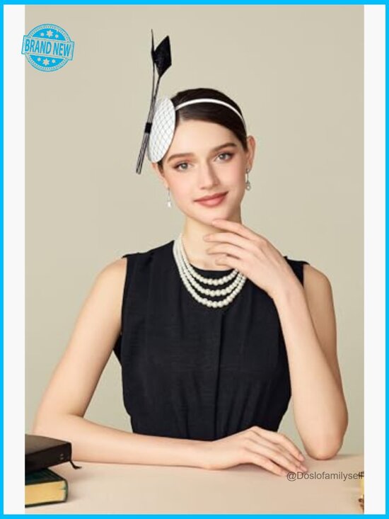 Feather Pillbox Fascinator Hat Detachable Clip Headband Tea Party Wedding Bride main image 6